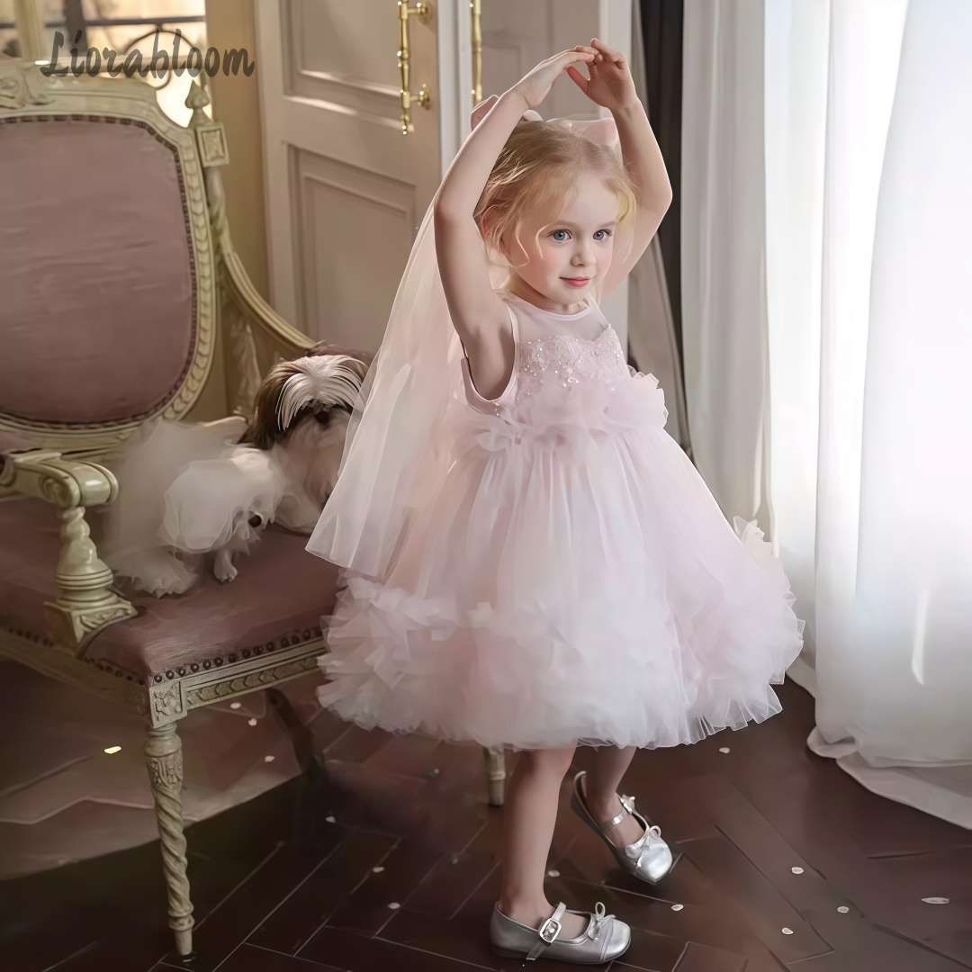 Women Formal Wear With Skirt - Girls' Tulle Gown Layered Skirt Design
