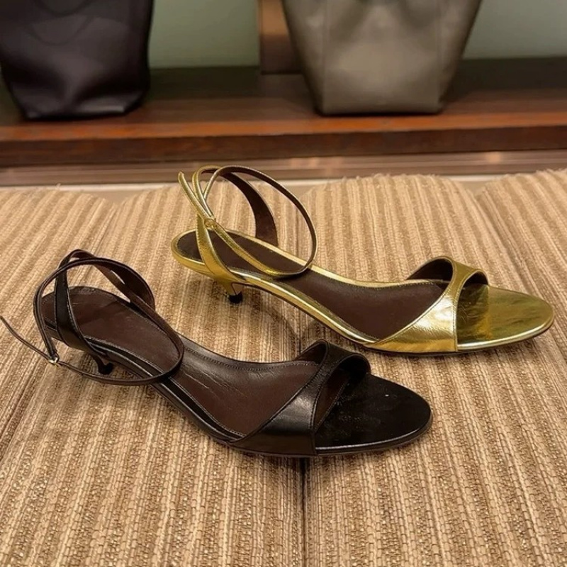 Kitten Heel Women - Fashion Sexy Women Genuine Leather Sandals