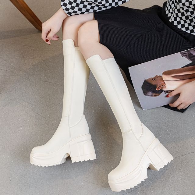 Womens Knee High Thick Sole Wi - Formal Wear Women Us recension och pris