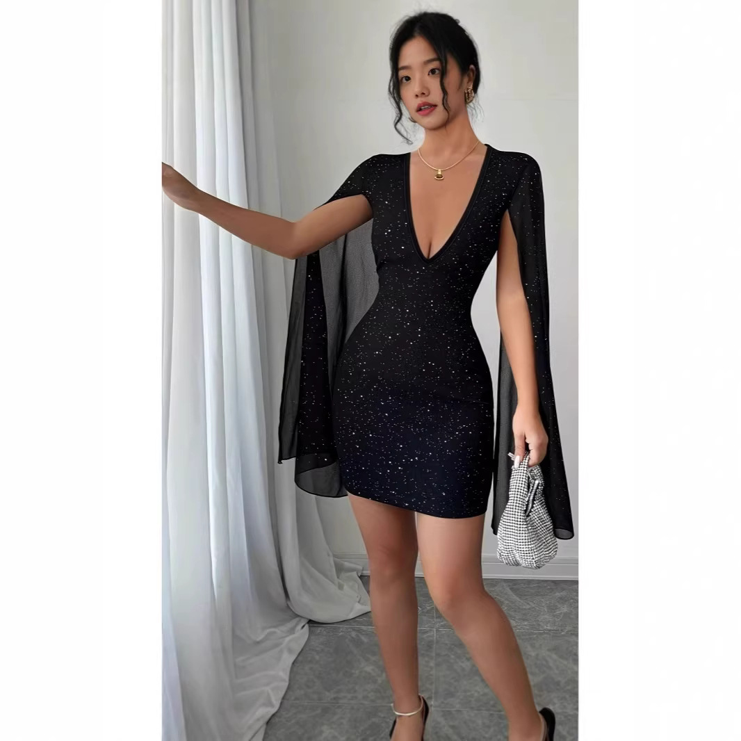 V Neck Bodycon Midi Dress Eleg - Formal Wear Women Us recension och pris
