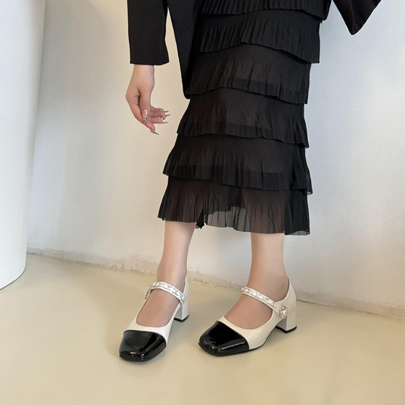 2026 Pearl Clasp Thick-Topped  - Women Formal Wear Heels recension och pris