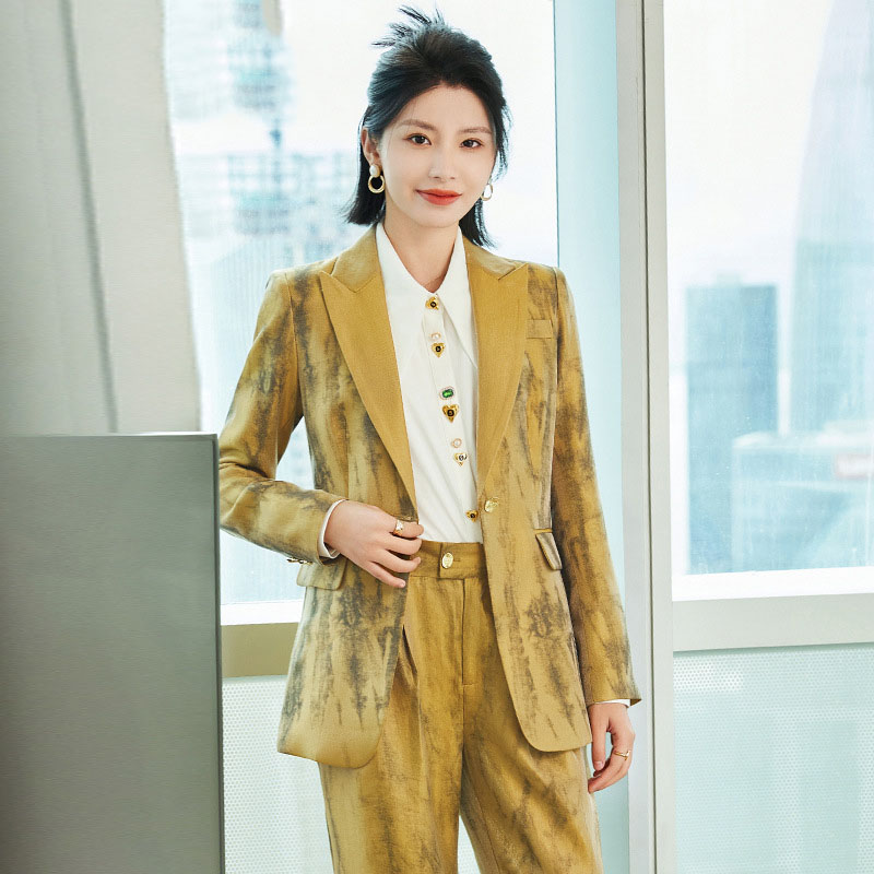 Women Golden Black Formal Pant - Women Formal Wear With Tie recension och pris
