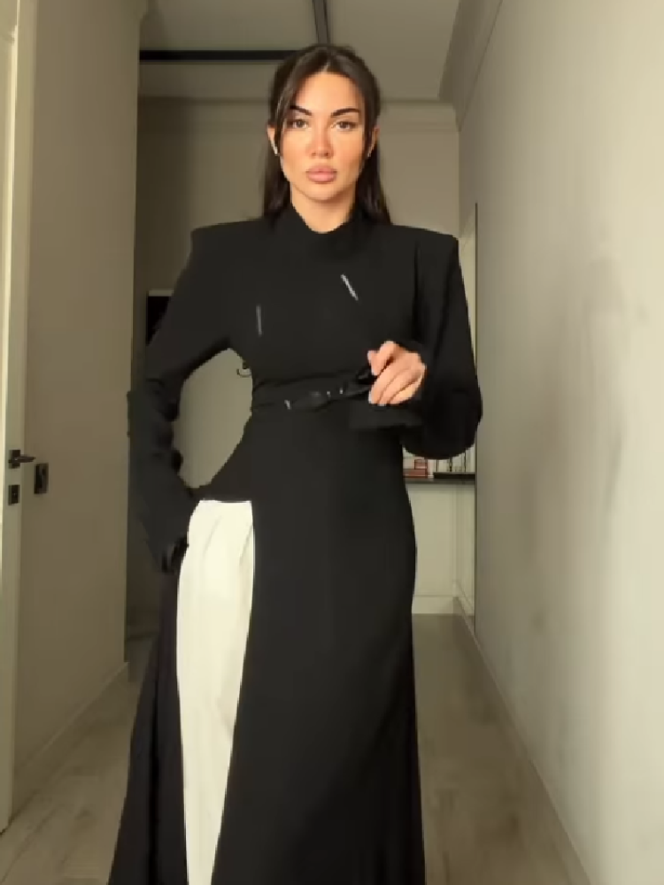 Women's Elegant High Neck Long - Formal Wear Women Us recension och pris