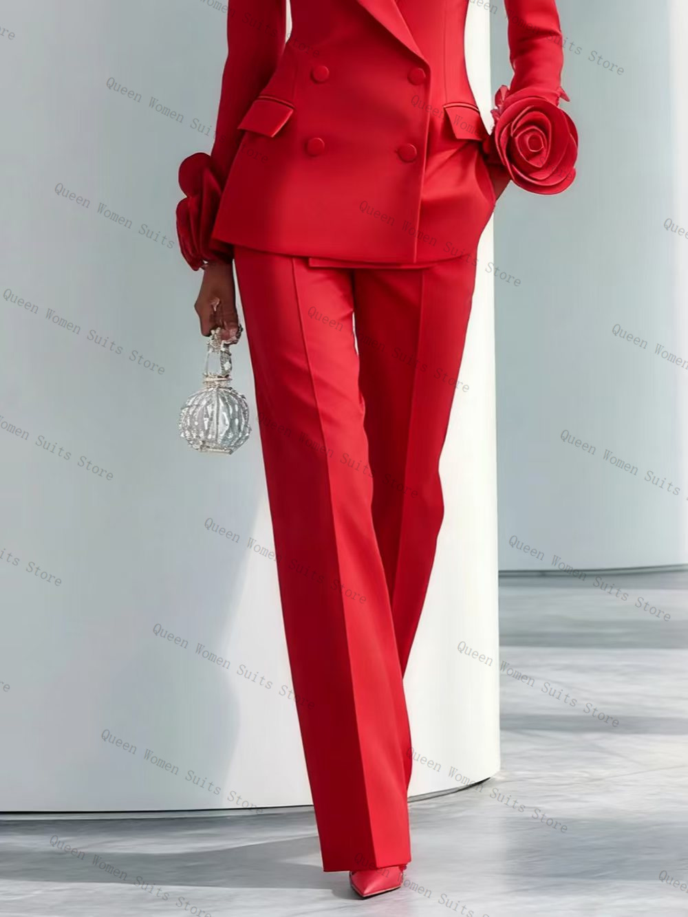 Luxury Red Women Suit Set 2 Pc - Women'S Red Formal Wear recension och pris