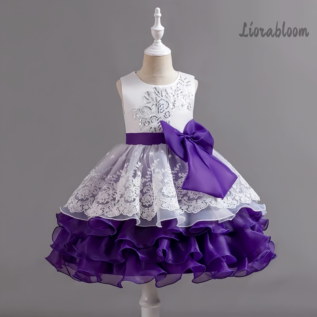 Girls' Dress With Large Bow Sl - Formal Wear Women Us recension och pris