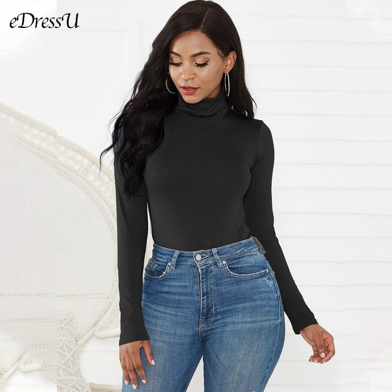Women Bodysuit Turtleneck Autu - Turtleneck Bodysuit Office recension och pris