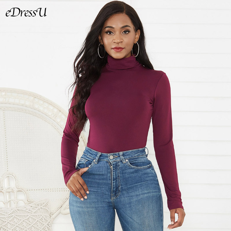 Women Bodysuit Turtleneck Autu - Turtleneck Bodysuit Office recension och pris