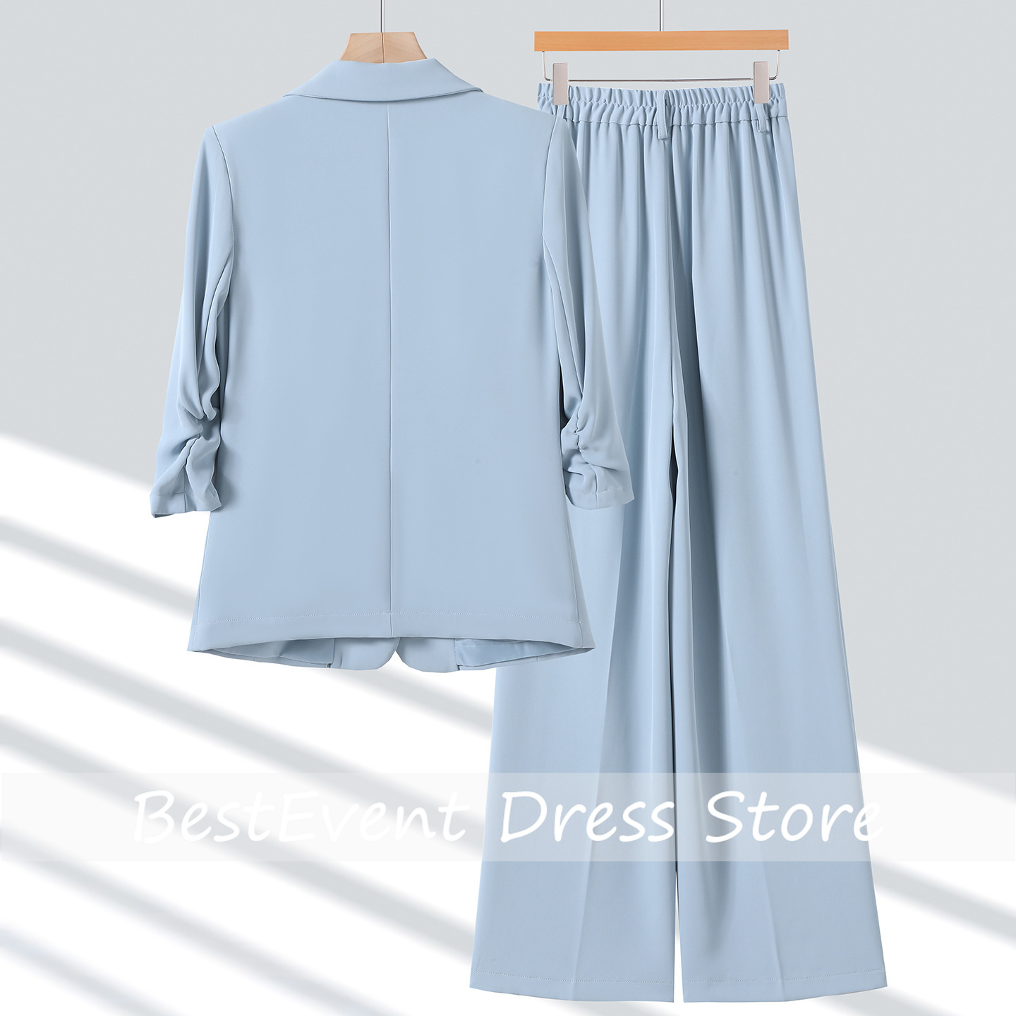 Light Blue Women's Suit Jacket - Blazer Set Women Formal recension och pris