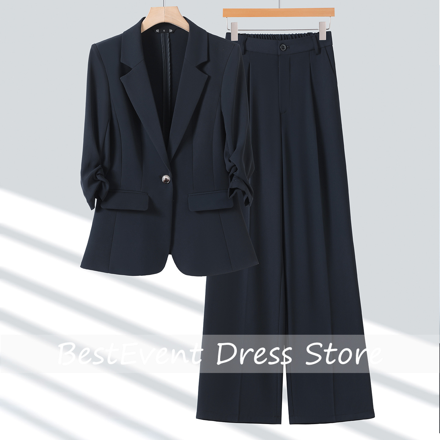 Light Blue Women's Suit Jacket - Blazer Set Women Formal recension och pris