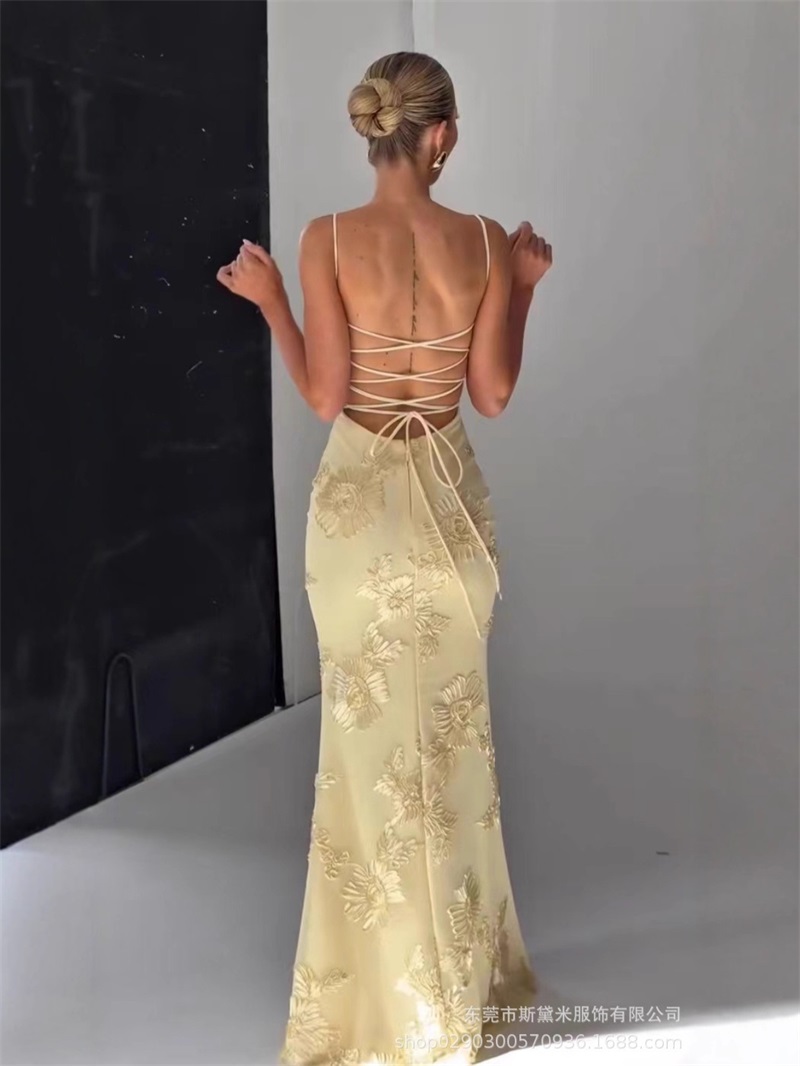 Yellow Embroidery Women Prom D - Women'S Holiday Formal Wear recension och pris