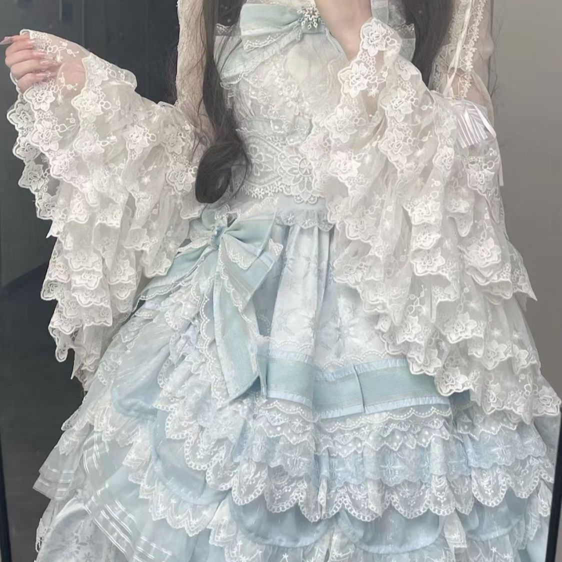 Sweet Lolita Blouse Lace Trim  - Formal Wear Japan Women recension och pris