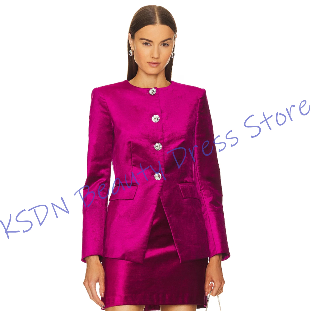 Chic Women's Single-Breasted S - Women Formal Wear With Skirt recension och pris