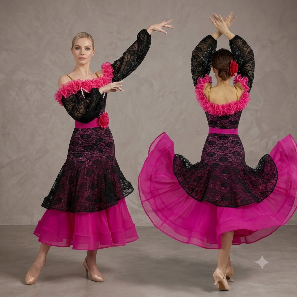 Women's Rose Red Ballroom Danc - Women'S Red Formal Wear recension och pris