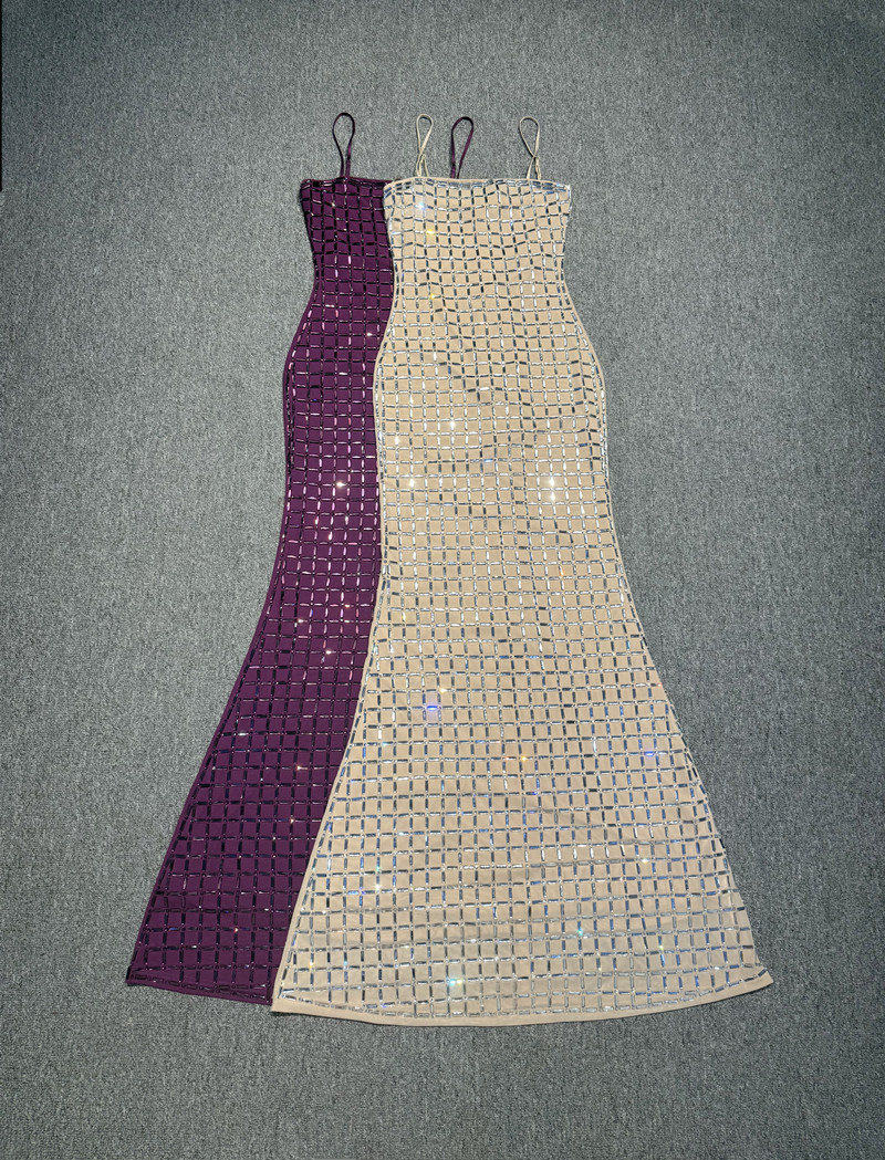 Purple Crystal Women Prom Dres - Women Formal Wear With Skirt recension och pris