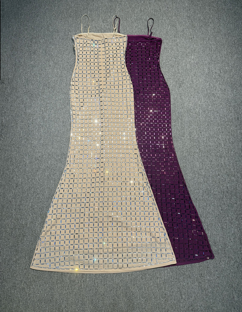 Purple Crystal Women Prom Dres - Women Formal Wear With Skirt recension och pris