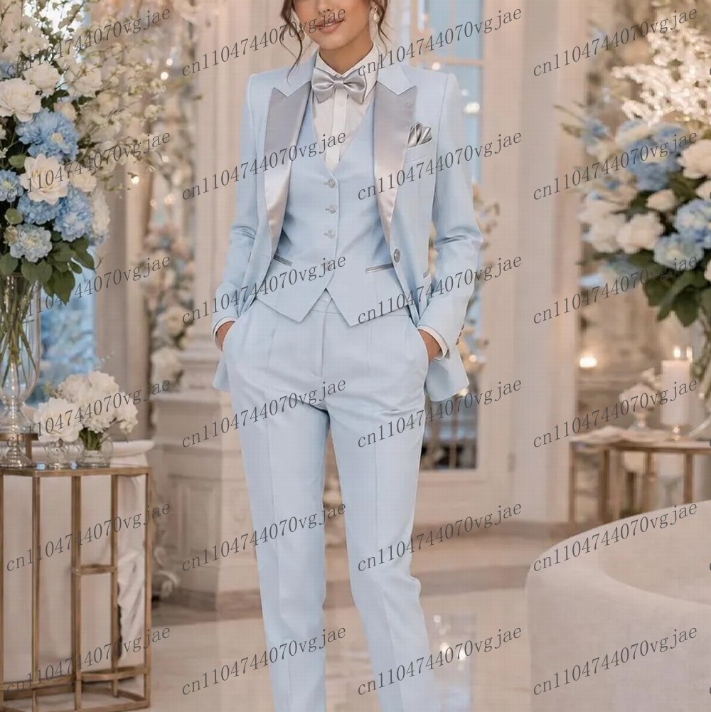 Light Blue Formal Business Wom - Blazer Set Women Formal recension och pris