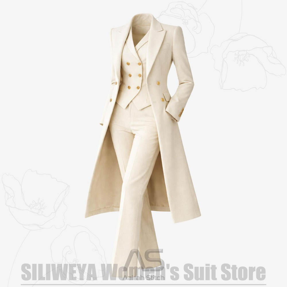 Women's Suit 3 Piece Double Br - Women'S Formal Wear For A Wedding recension och pris