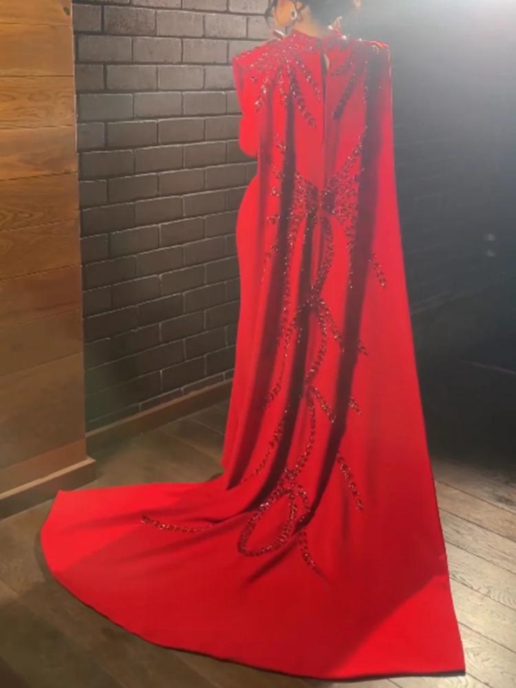 Customized Saudi Arabic Muslim - Women'S Red Formal Wear recension och pris