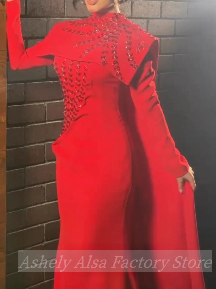 Customized Saudi Arabic Muslim - Women'S Red Formal Wear recension och pris