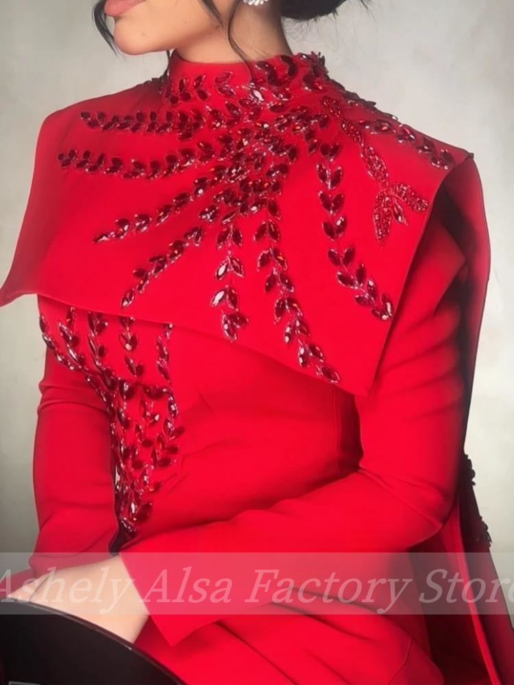 Customized Saudi Arabic Muslim - Women'S Red Formal Wear recension och pris