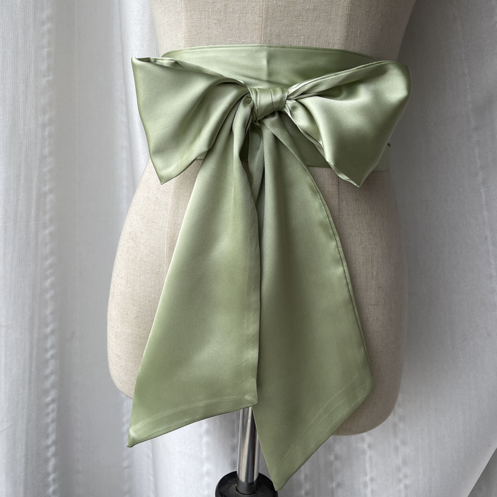 Wide Bowknot Waistband Women A - Women Formal Wear With Tie recension och pris