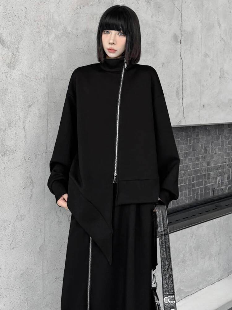 Zipper Sweatshirt Half-body Sk - Turtleneck Bodysuit Office recension och pris