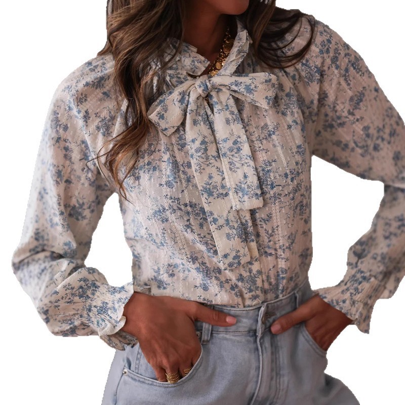 Womens Wear Bow Fashion Printe - Women Formal Wear With Tie recension och pris