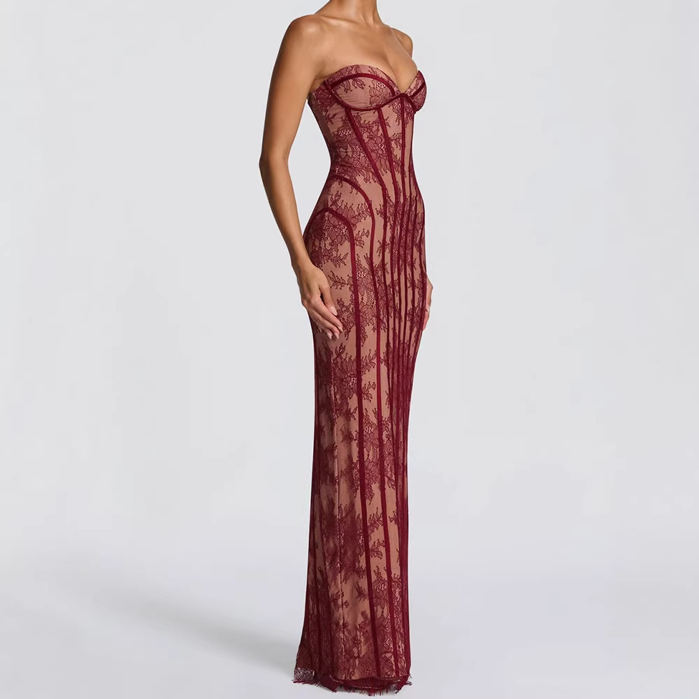 Strapless Bodycon Maxi Dress f - Formal Wear Women Us recension och pris