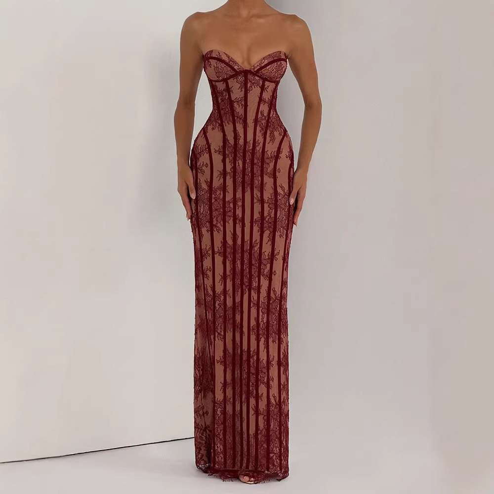 Strapless Bodycon Maxi Dress f - Formal Wear Women Us recension och pris