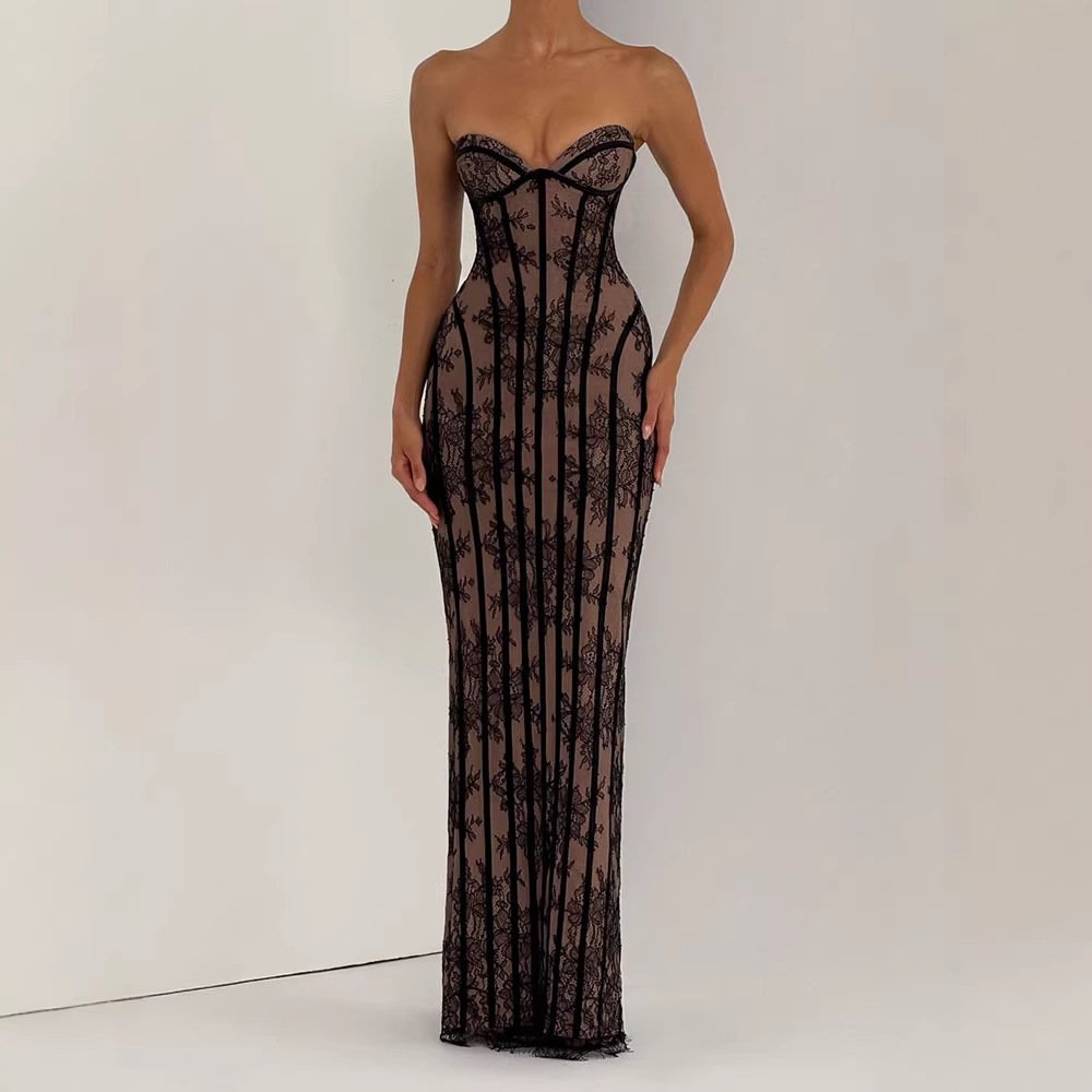 Strapless Bodycon Maxi Dress f - Formal Wear Women Us recension och pris