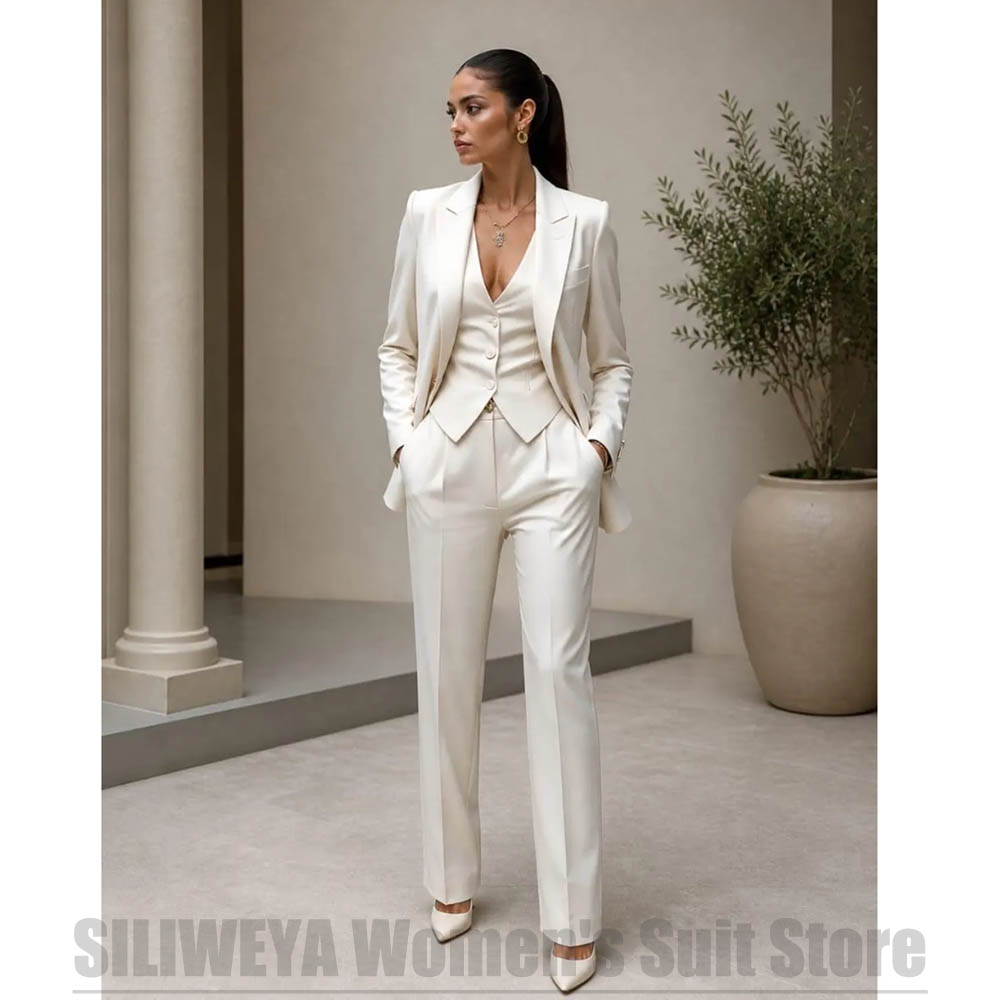 Women 3 Piece Suit Set Blazer  - Women'S Formal Wear For A Wedding recension och pris