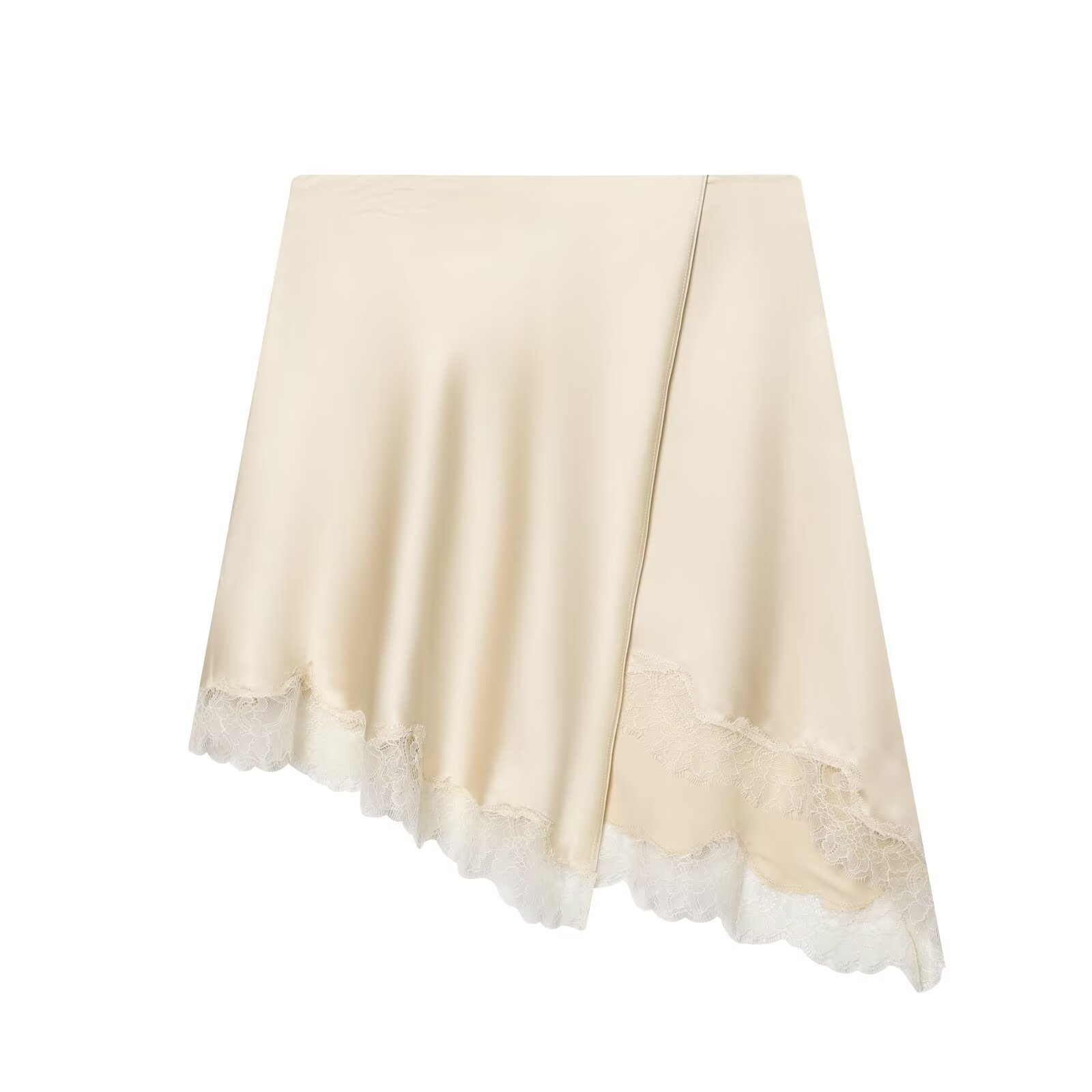 Women's Elegant Satin Lace Hem - Women Formal Wear With Skirt recension och pris