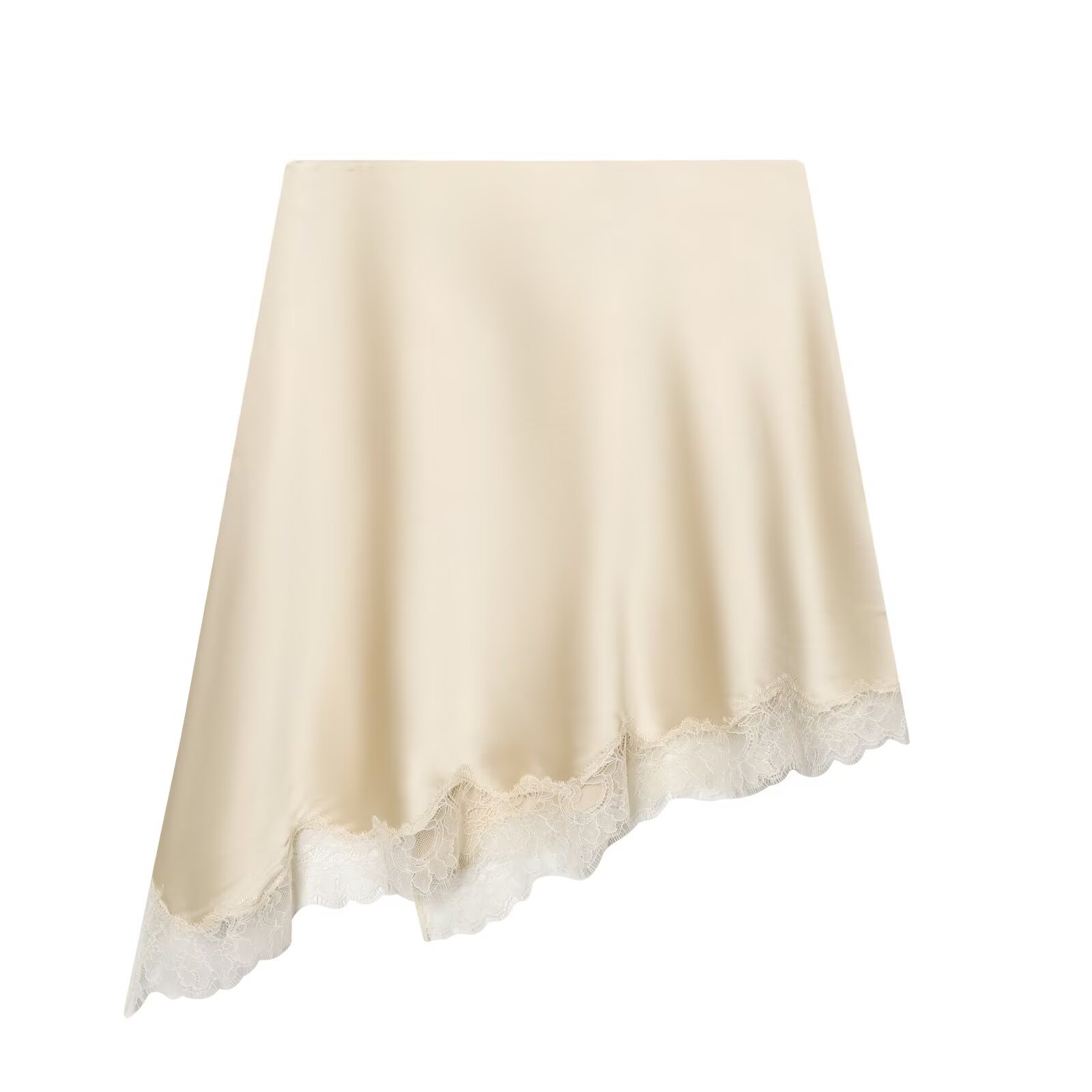 Women's Elegant Satin Lace Hem - Women Formal Wear With Skirt recension och pris