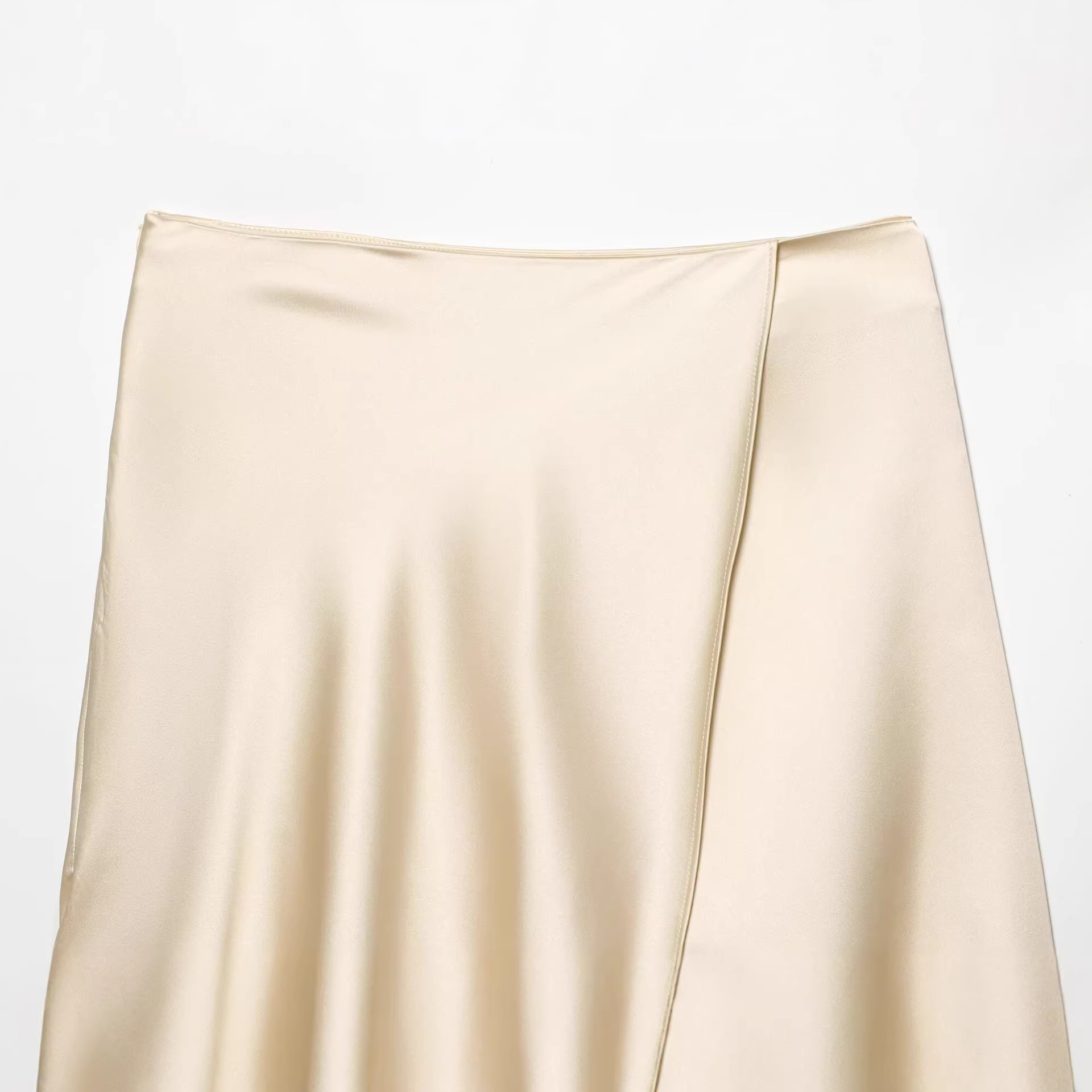 Women's Elegant Satin Lace Hem - Women Formal Wear With Skirt recension och pris