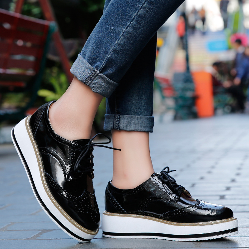 Women Loafers Shoes Leather Th - Formal Dress Female recension och pris